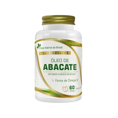 Óleo De Abacate, 60 cápsulas, Flora Nativa