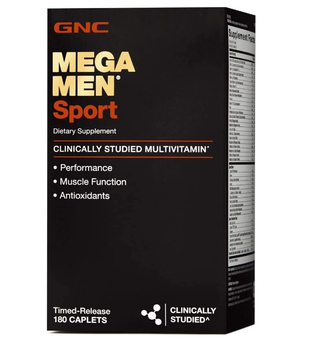 Multivitamínico Mega Men Sport, 180 Cápsulas, GNC