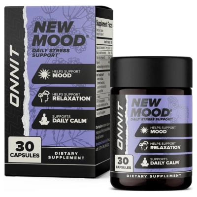 New Mood Daily Stress Support, 30 Cápsulas, Onnit
