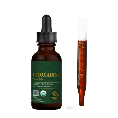 Detoxadine, Iodo Líquido, Metabolismo, Energia e Equilíbrio do Organismo, 29,6 ml, Global Healing
