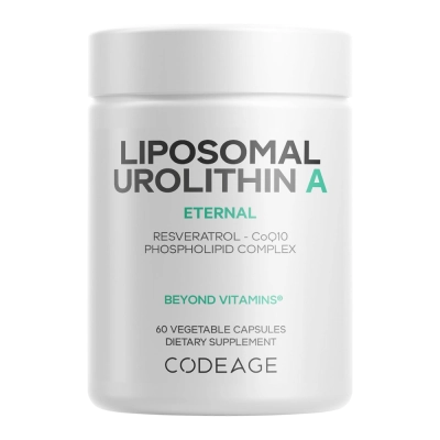 Liposomal Urolithin A 500mg, 60 Cápsulas (30 Doses), Codeage Liposomal Urolithin A 500mg, 60 Cápsulas (30 Doses), Codeage