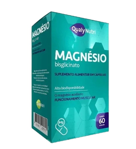 Magnésio Bisglicinato, 60 Cápsulas, Qualynutri