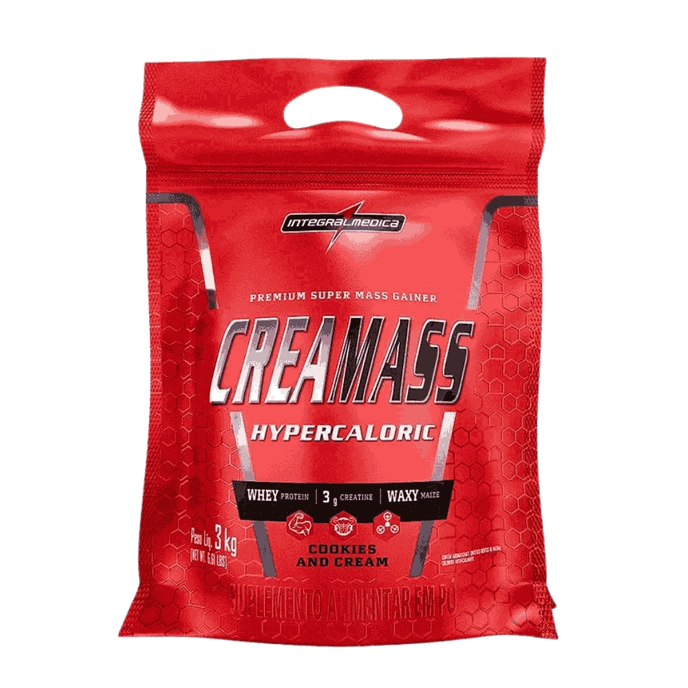 Hipercalórico Creamass, Para Ganho de Massa, 3kg Sabores, Integral Médica