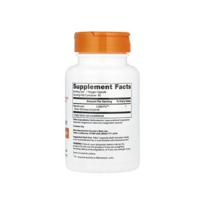 Nattokinase, 2000 FUs, 90 Cápsulas, Doctor's Best