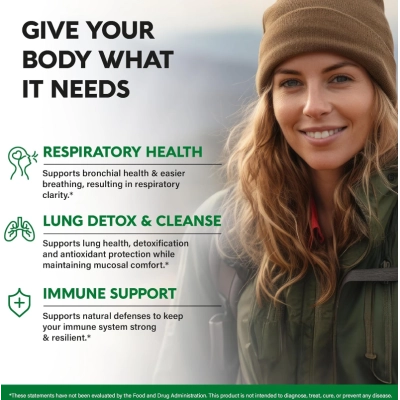 Mullein Lung Cleanse 3500mg, Desintoxicação Pulmonar, 120 Cápsulas, Nutra Harmony