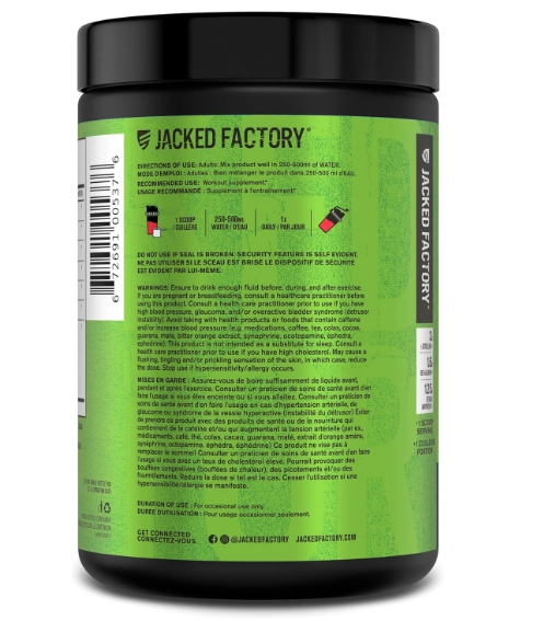 Pré Treino Nitro Surge, Sabor Cherry Limeade, 504g, Jacked Factory