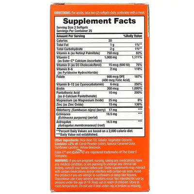 Multivitaminico Imune 24 horas+, 500mg, 50 Softgels, Nature's Bounty