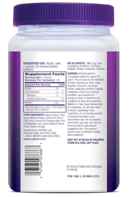 Melatonina 5mg, 140 Gomas Sabor Morango, Natrol