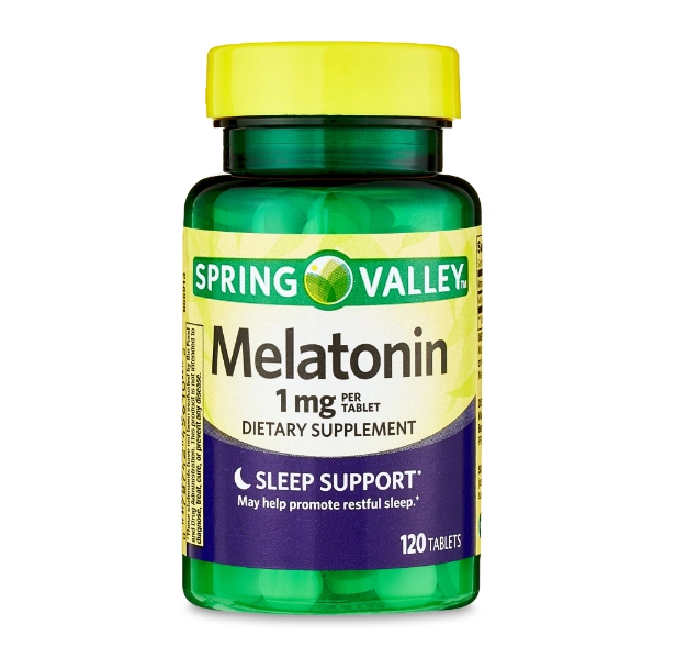 Melatonina, 1mg, 120 Comprimidos, Spring Valley