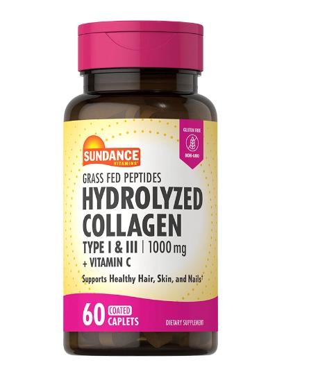 Colágeno hidrolisado, 1000mg, 60 comprimidos, Sundance