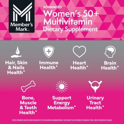 Multivitamínico Advanced Women’s 50+, 275 Comprimidos, Member’s Mark
