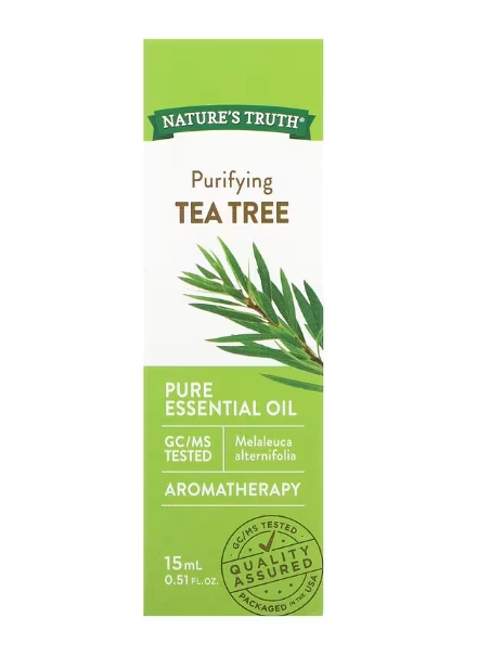 Óleo Essencial Puro, Tee Tree, 15ml, Nature's Truth