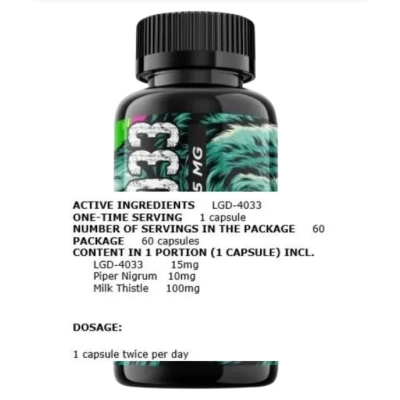 LGD-4033 Ligandrol  15mg, 90 Cápsulas, Animal Factory