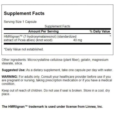 7-HMRlignans, 60 Cápsulas, Swanson 
