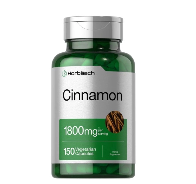 Cinnamon, Canela 1800mg, 150 Cápsulas, Horbaach