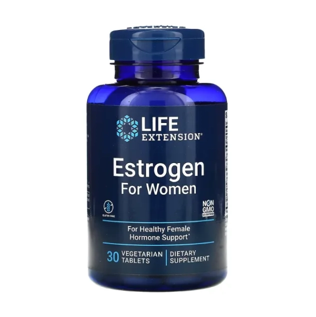 Estrogênio para Mulheres, 30 Comprimidos, Life Extension