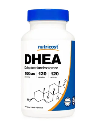 DHEA 100mg, 120 Cápsulas, Nutricost