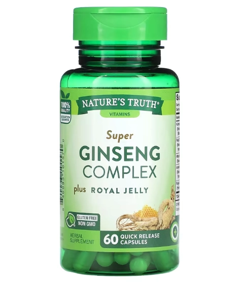 Ginseng com Geleia Real, 60 Cápsulas, Nature's Truth