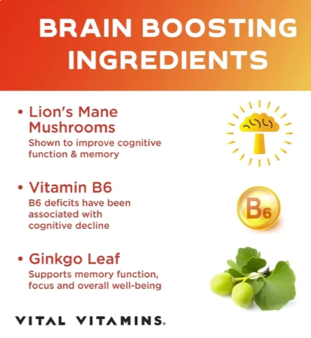 Brain Booster Plus, Neuro Blend, 60 Cápsulas, Vital Vitamins