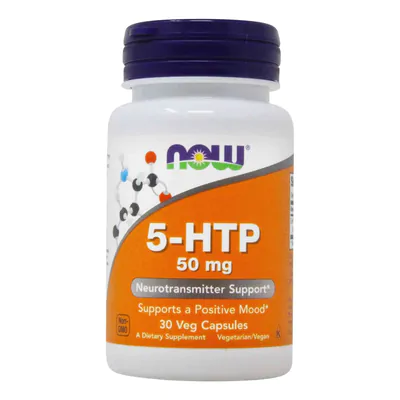 5-HTP 50mg, 30 capsulas, Now