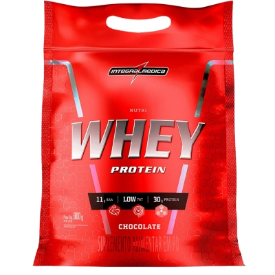 Nutri Whey Protein (Hipercalórico), Sabores, 900g, Integralmedica