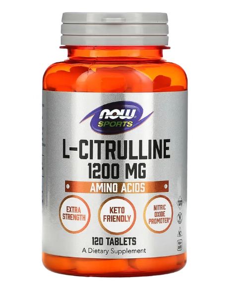 L-Citrulina 1200mg, 120 Comprimidos, Now