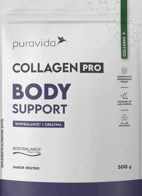 Colágeno Pro Body Support, 500mg, Puravida