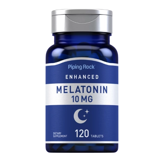 Melatonina 10mg, 120 comprimidos, PipingRock