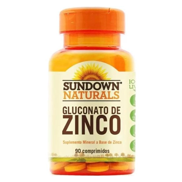 Gluconato de Zinco, 90 Comprimidos, Sundown