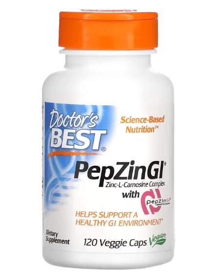 PepZin GI, Complexo Zinco L-Carnosina, 120 Cápsula, Doctor's Best