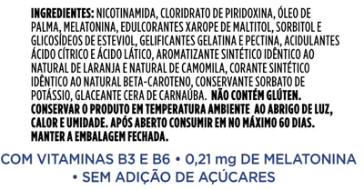 Melatonina Super Gummy, 0,21mg, 60 gummies, Desinchá