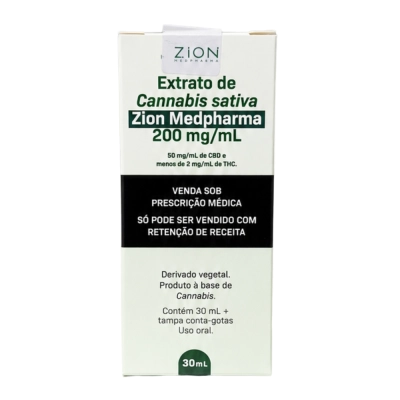 Extrato de CBD, 200mg, em Gotas, Opções, Zion