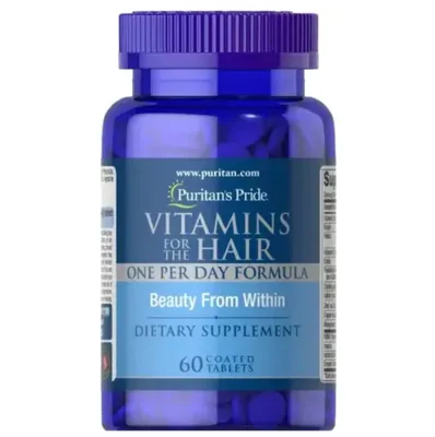 Multivitamínico Capilar, 60 Comprimidos, Puritan's Pride