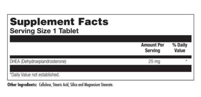 Dhea 25mg, 60 Cápsulas, Kal