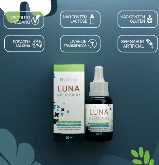 Melatonina Luna 210mcg, 20ml Sabor Maracujá, Bioroots