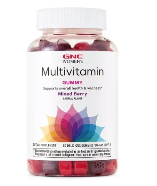 Multivitamínico Feminino, com Biotina, 60 Gomas Sabor Mixed Berry, GNC