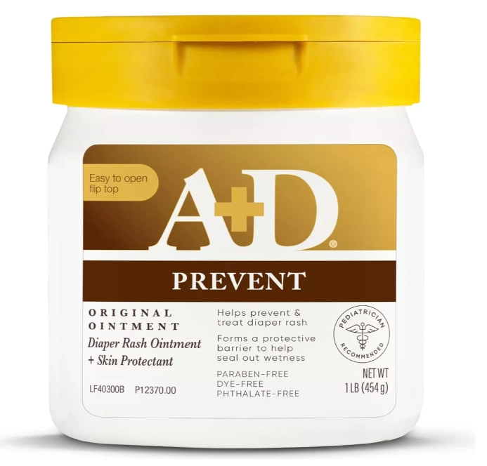 A+D Prevent, Protetor Hipoalergênico para Assaduras, 454g, Ajuda a Tratar e Prevenir assaduras, Bayer