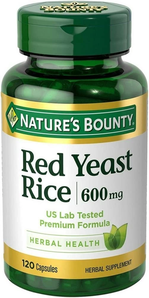 Red Yeast Rice, 600mg, 120 cápsulas, Nature's Bounty