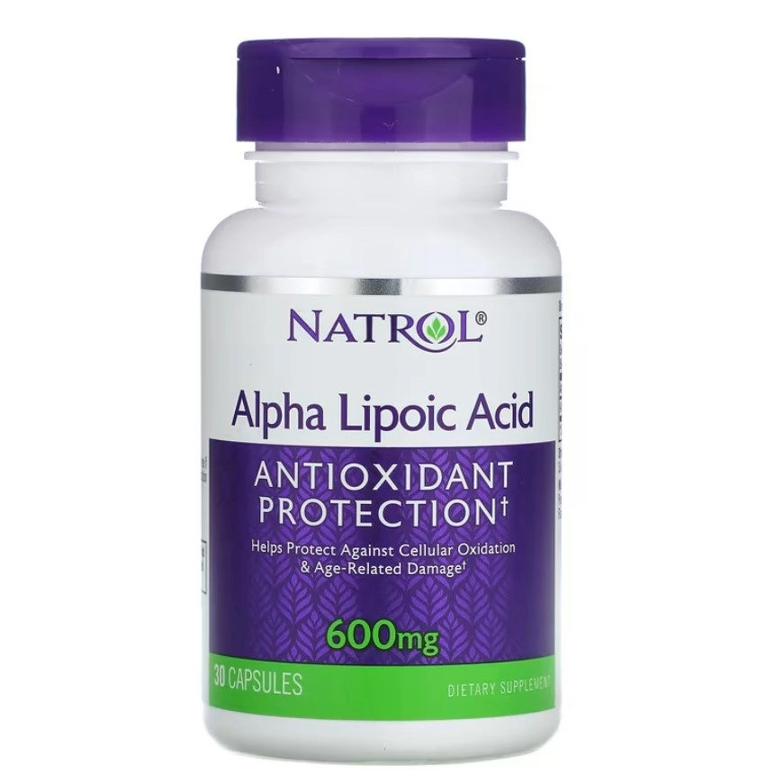 Ácido Alfa Lipoico, 600 mg, 30 Cápsulas, Natrol