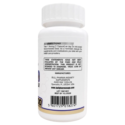 Vitamina D3, 5000UI, 100 Cápsulas, Bull Pharma