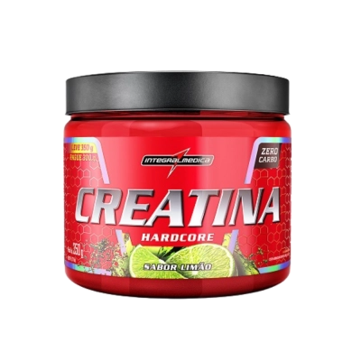 Creatina Hardcore, Sabores, 300gr, Integralmedica