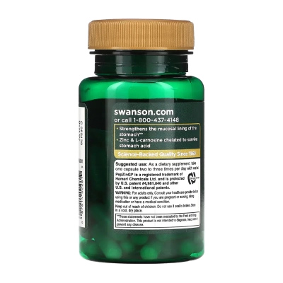 Zinco e Carnosina, 60 Cápsulas, Swanson