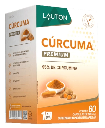 Cúrcuma Premium 500mg, 95 % Curcumina, 60 cápsulas, Lauton Nutrition