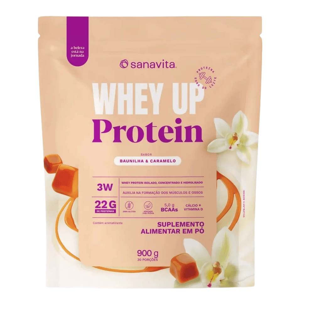 Whey Up Protein 3W, Sabores, 900g – Sanavita