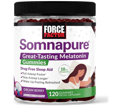 Melatonina Somnapure 10mg, 120 Gomas, Force Factor