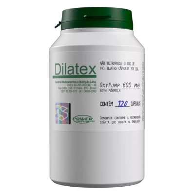 Pré-Treino Dilatex, 600mg, 120 Cápsulas, Power Supplements