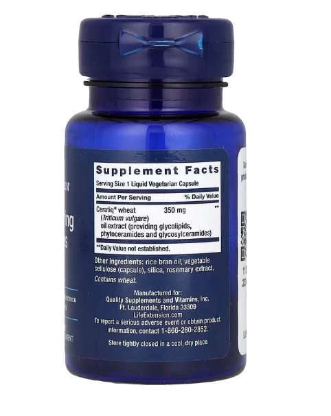 Skin Restoring Ceramides,  Ceramidas Restauradoras da Pele, 30 Cápsulas, Life Extension
