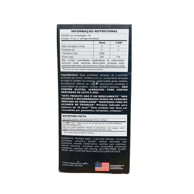X-carnitine Liquid Sabores, 480ml -  Under Labz