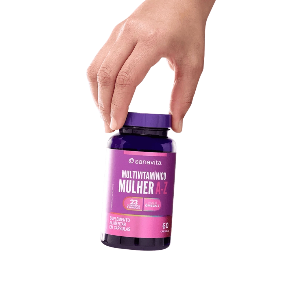 Multivitamínico Mulher A-Z, 60 Cápsulas - Sanavita