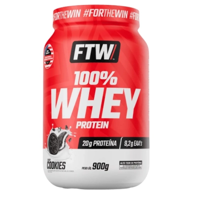 100% Whey Protein com 20g de Proteína, 900g Sabores, FTW